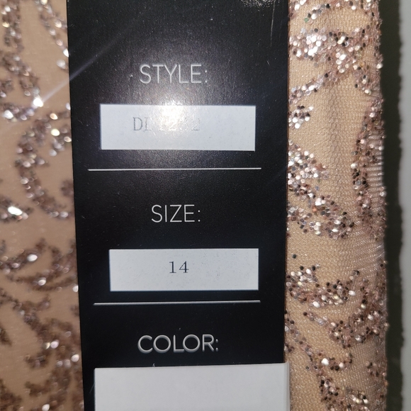 Rose Gold Formal gown. Size 14 - Picture 5 of 6